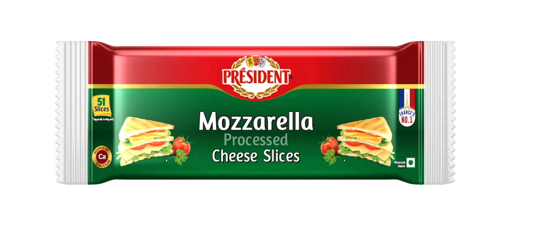 President India Cheese Mozzarella Processed Slices 765gm
